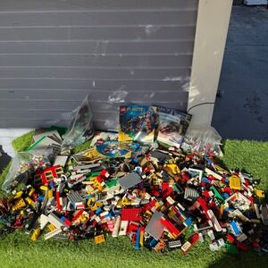 LEGO Bulk Lot 14 lbs Mixed Atlantis Kingdoms Mega Bloks Halo Kre-O Transformers